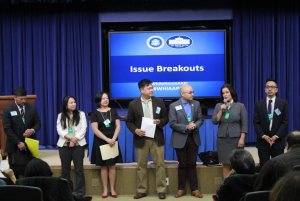 NaFFAA leaders were among the panelists at last year's White House briefing on Asian American Pacific Islander issues, which included health care, the elderly, and immigration reform. NaFFAA members from across the country participated in the day-long summit. (photo by Jon Melegrito)